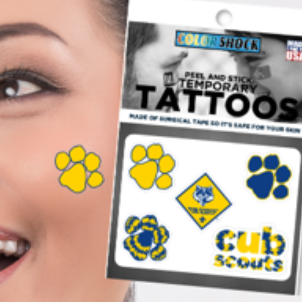 Cub Scouts Peel and Stick Tattoos