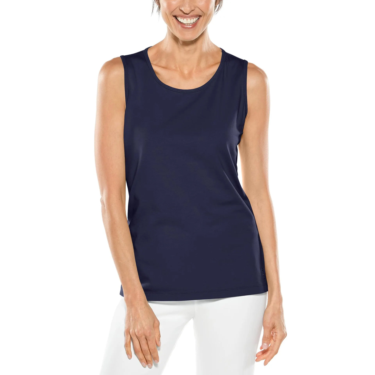 Coolibar Morada Everyday Basic Tank - Navy, Women's XS-2XL