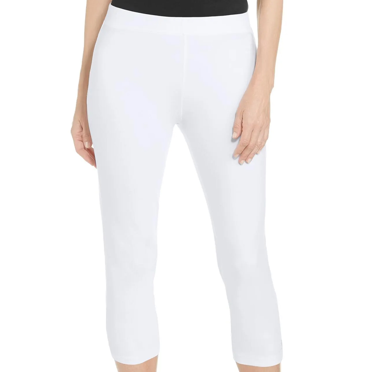 Coolibar Monterey Summer Capris, White/Navy - Women's XS-2XL