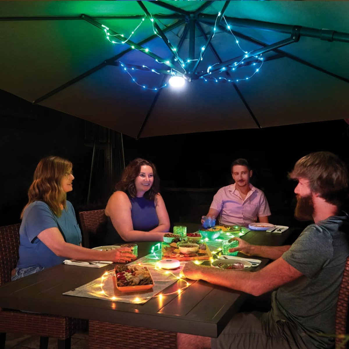 Nite Ize Radiant StarLit Rechargeable Lantern and String Light Disc-O 6 Nite Ize Radiant StarLit Rechargeable Lantern and String Light Disc-O
