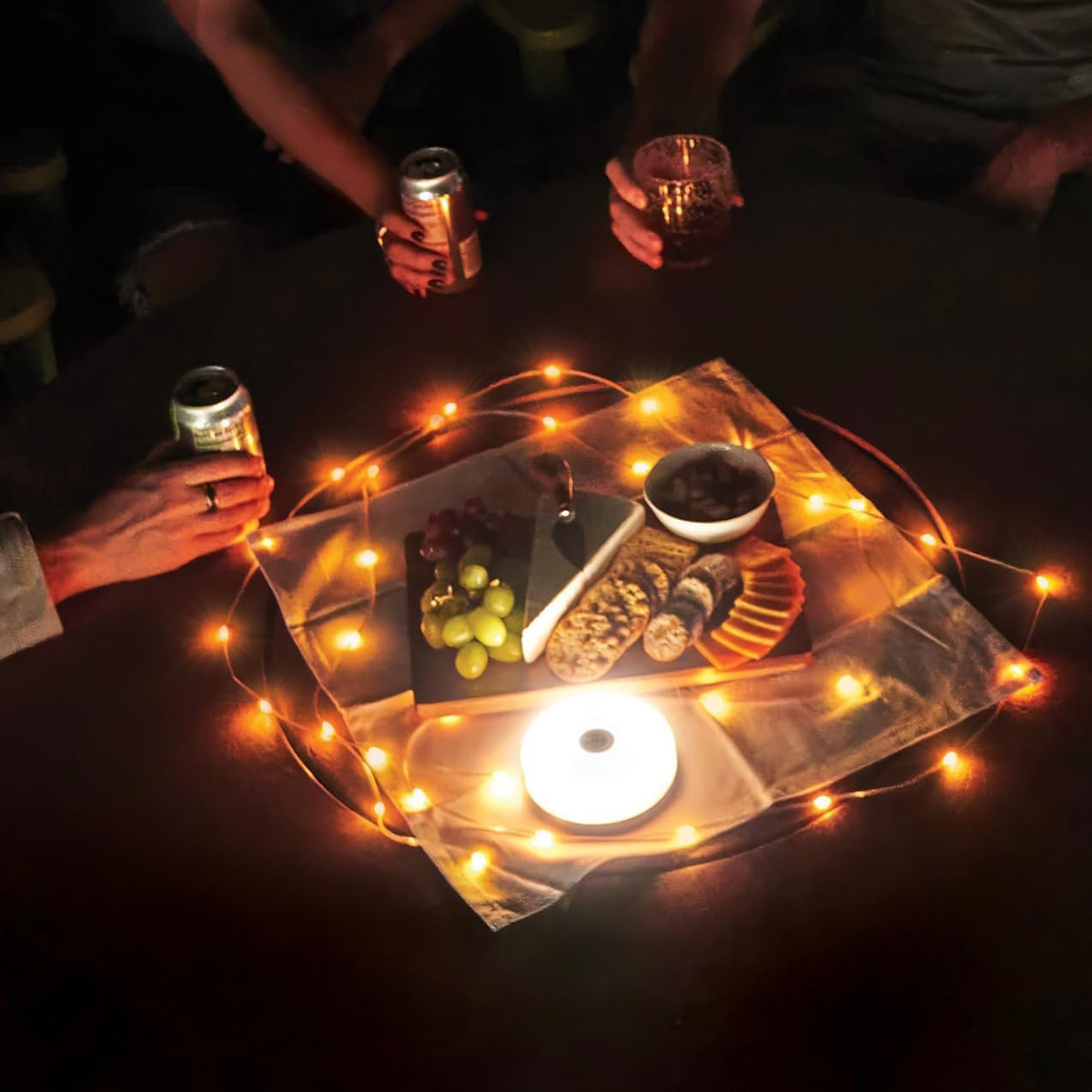 Nite Ize Radiant StarLit Rechargeable Lantern and String Light Disc-O 7 Nite Ize Radiant StarLit Rechargeable Lantern and String Light Disc-O