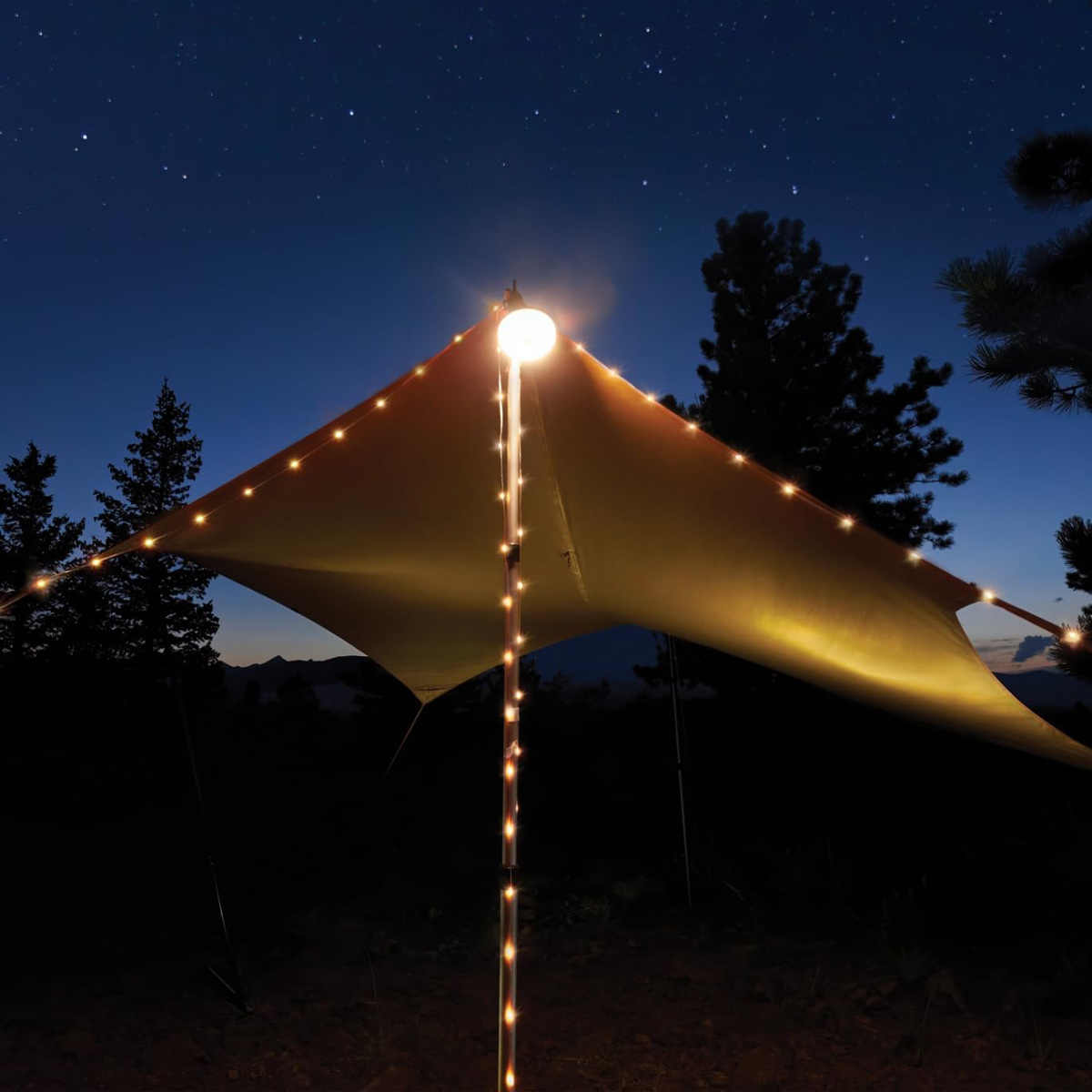 Nite Ize Radiant StarLit Rechargeable Lantern and String Light Disc-O 8 Nite Ize Radiant StarLit Rechargeable Lantern and String Light Disc-O