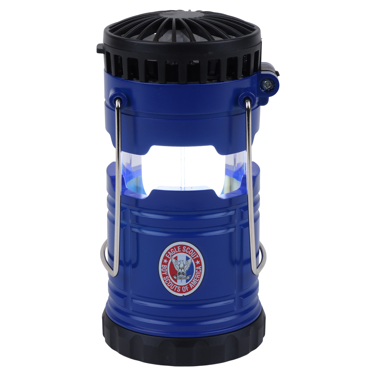 Eagle Scout Lantern with Flip-Top Fan, Blue