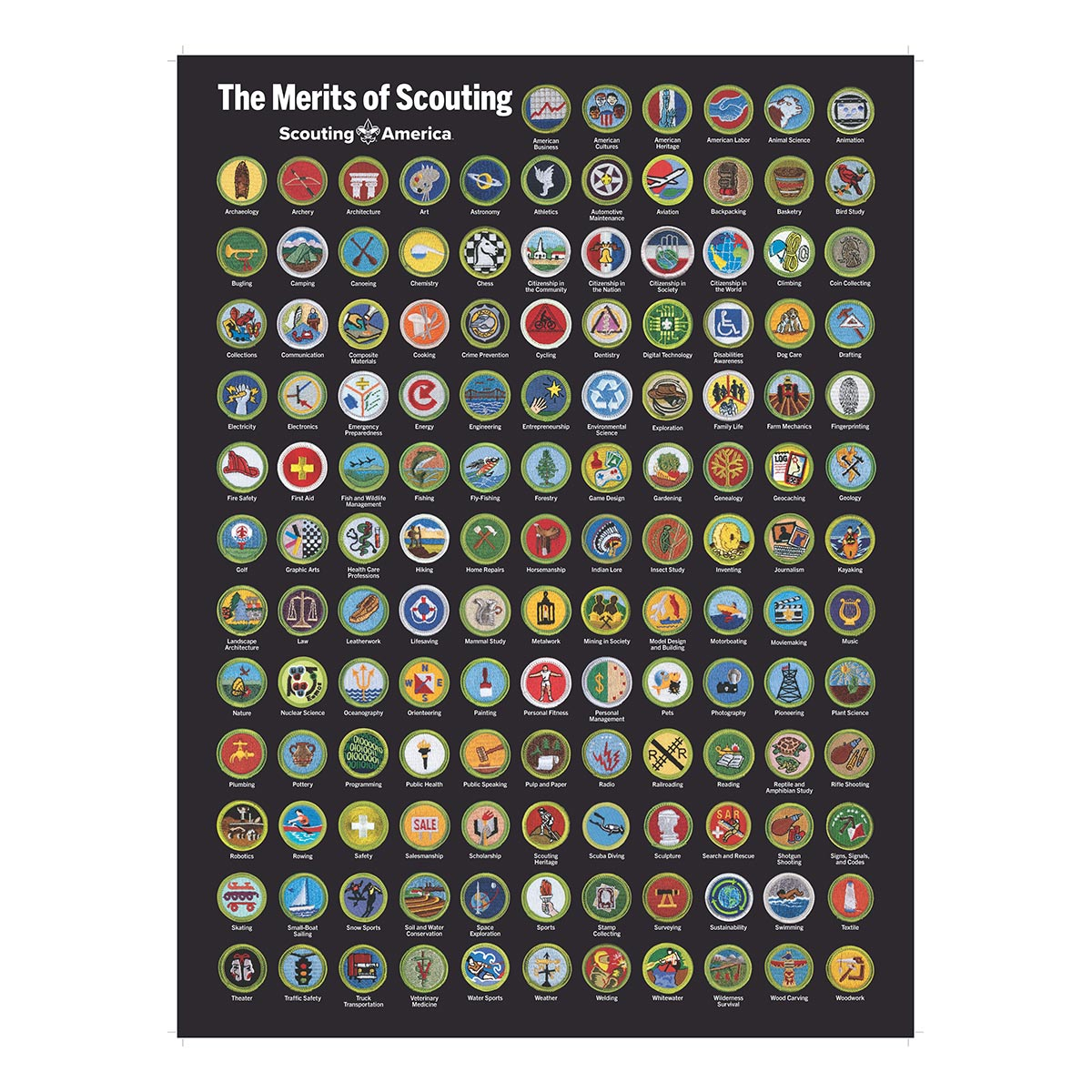 Scouts BSA Merits of Scouting Poster|Scouting America