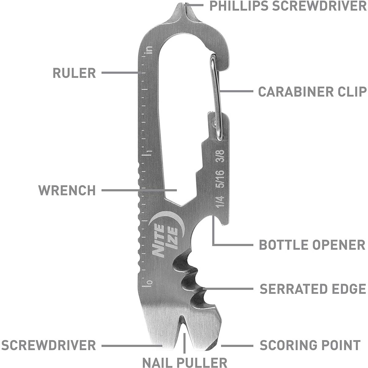 Nite Ize DoohicKey Key Tool Stainless Steel 2 Nite Ize DoohicKey Key Tool Stainless Steel