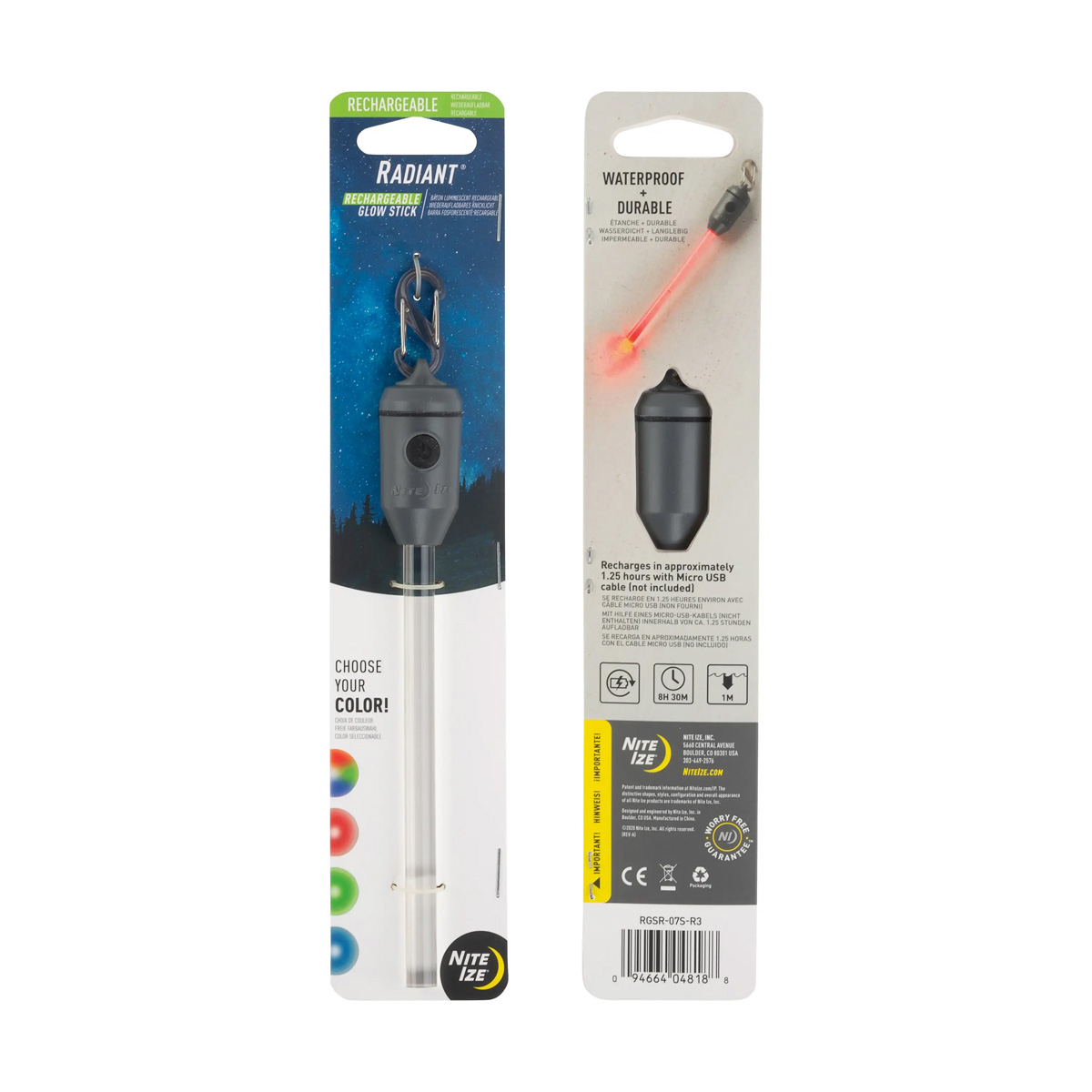 Radiant Rechargeable LED Glow Stick Disc O Select 6 Radiant Rechargeable LED Glow Stick Disc O Select