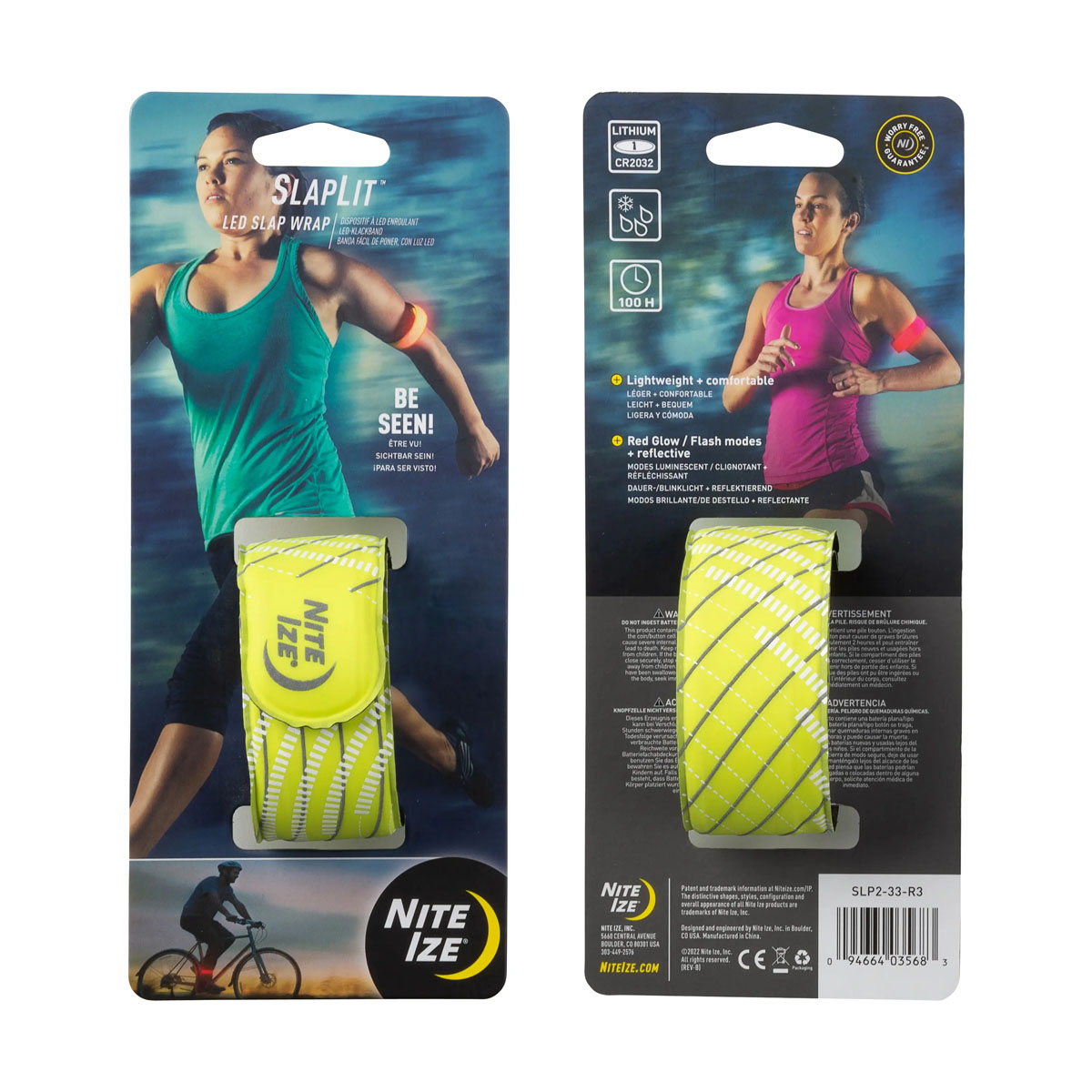 Nite Ize SlapLit LED Slap Wrap Neon Yellow/Red LED
