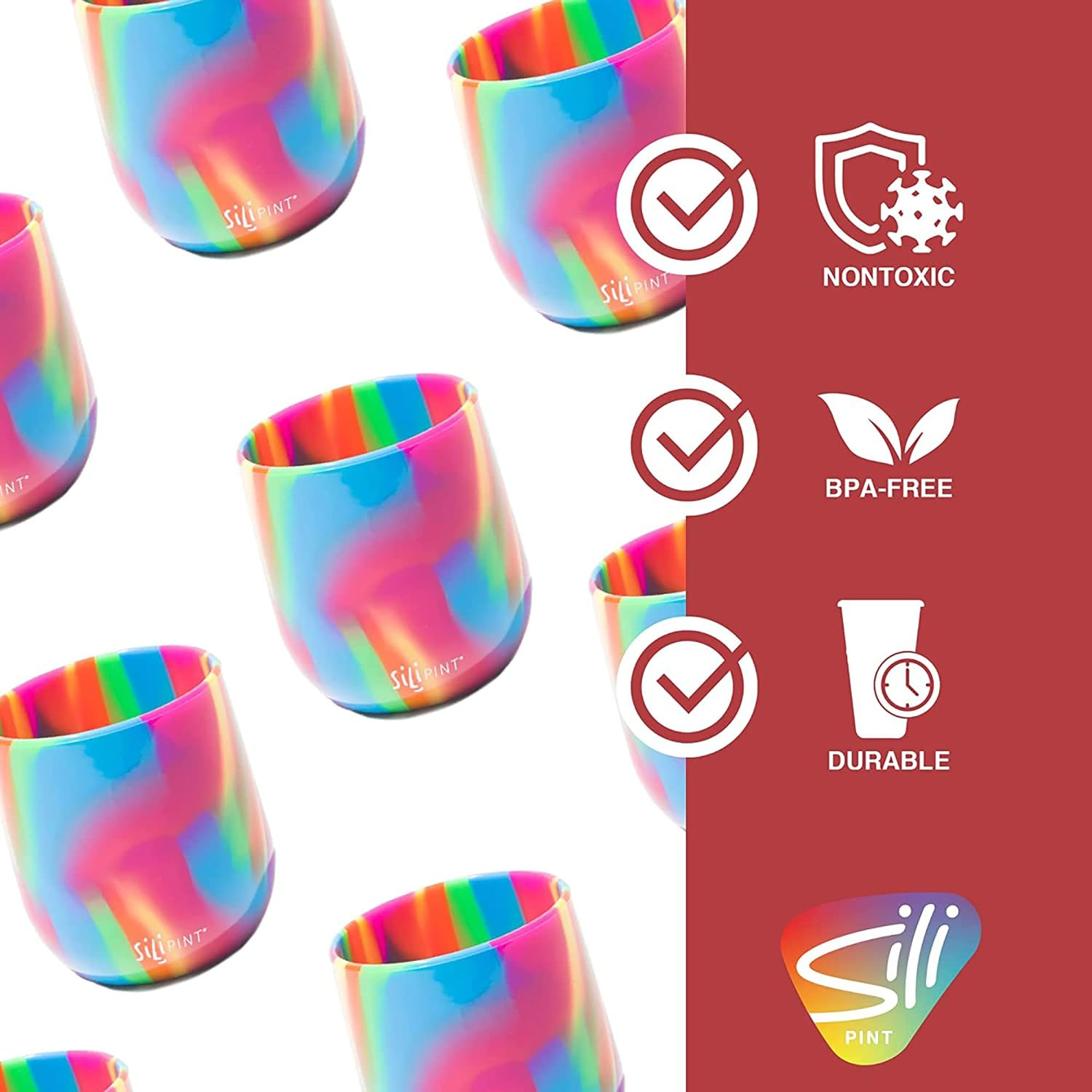 Silipint Silicone Stemless Tumbler, 12oz-Hippie   Hops