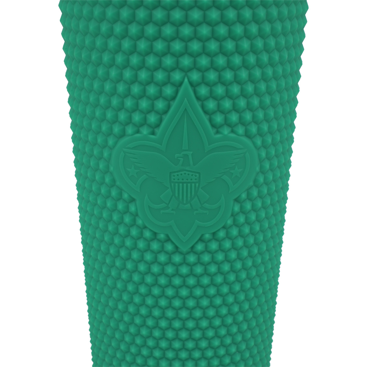BSA Rubberized Tumbler with Straw, Green-24oz