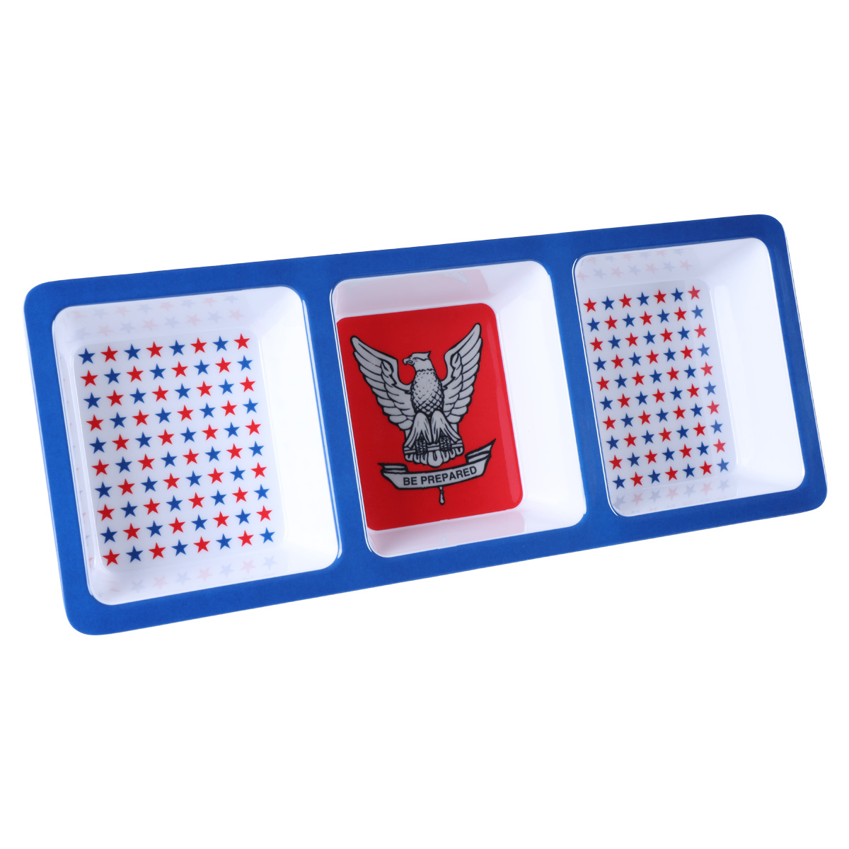 Eagle Scout 3 Bowl Chip and Dip Tray