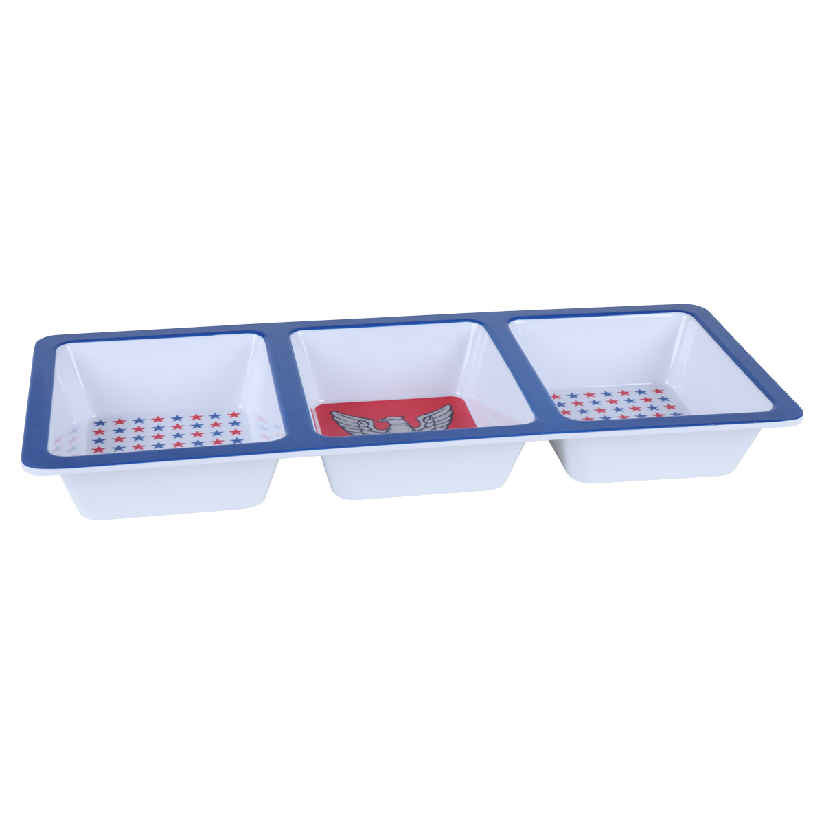 Eagle Scout 3 Bowl Chip and Dip Tray