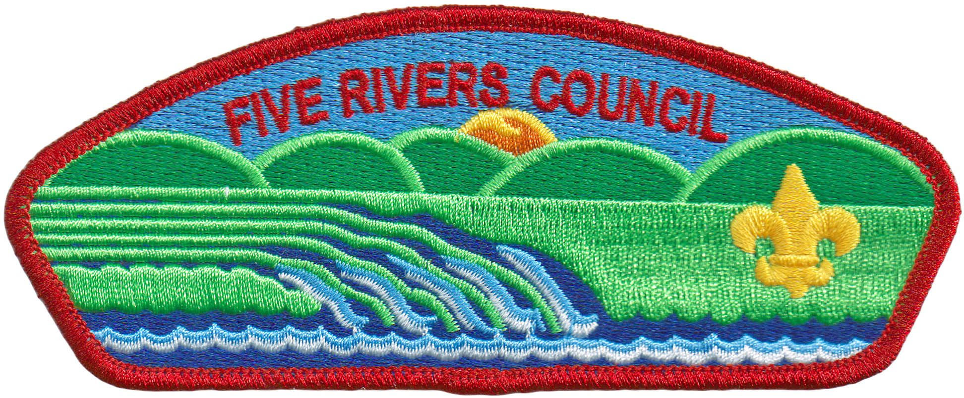 Five Rivers Council Shoulder Patch 1 Five Rivers Council Shoulder Patch
