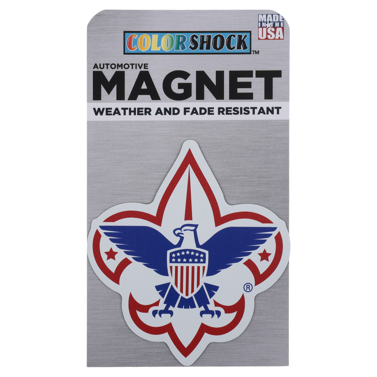 Scouting America Fleur De Lis Car Magnet