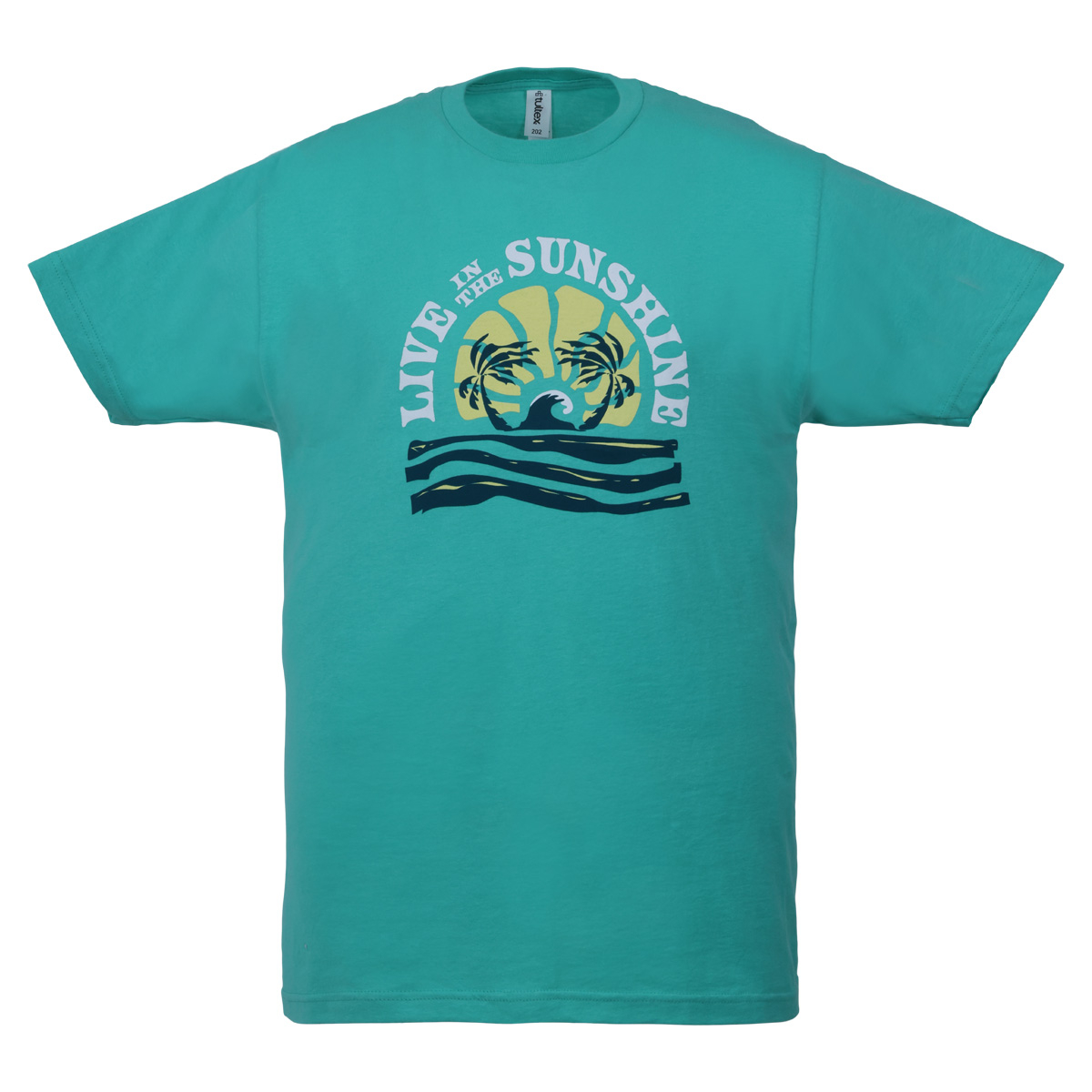 Live in the Sunshine Tee, Mint - Adult S-2XL 1 Live in the Sunshine Tee, Mint - Adult S-2XL