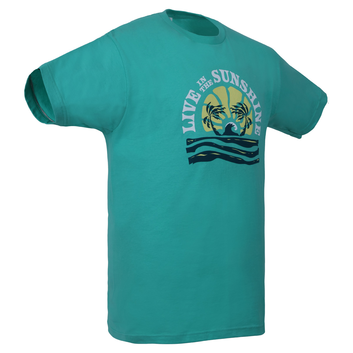 Live in the Sunshine Tee, Mint - Adult S-2XL 4 Live in the Sunshine Tee, Mint - Adult S-2XL