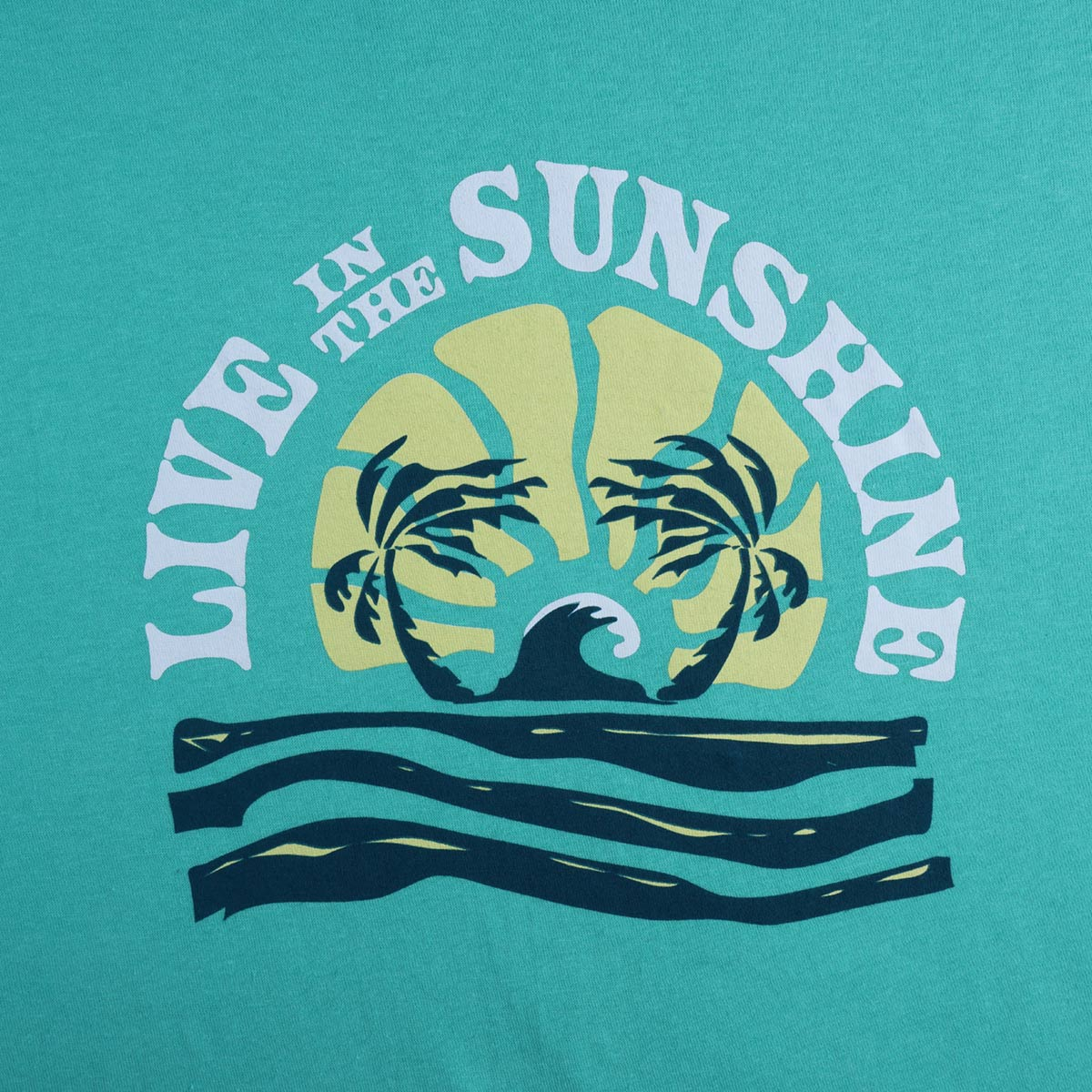 Live in the Sunshine Tee, Mint - Adult S-2XL 5 Live in the Sunshine Tee, Mint - Adult S-2XL