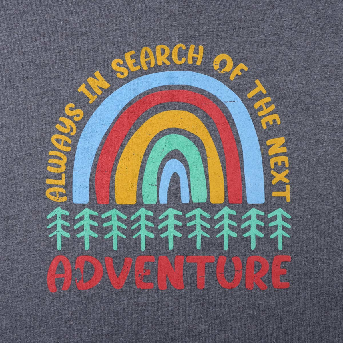 Always In Search of the Next Adventure Hoodie, Gray - Adult S-2XL