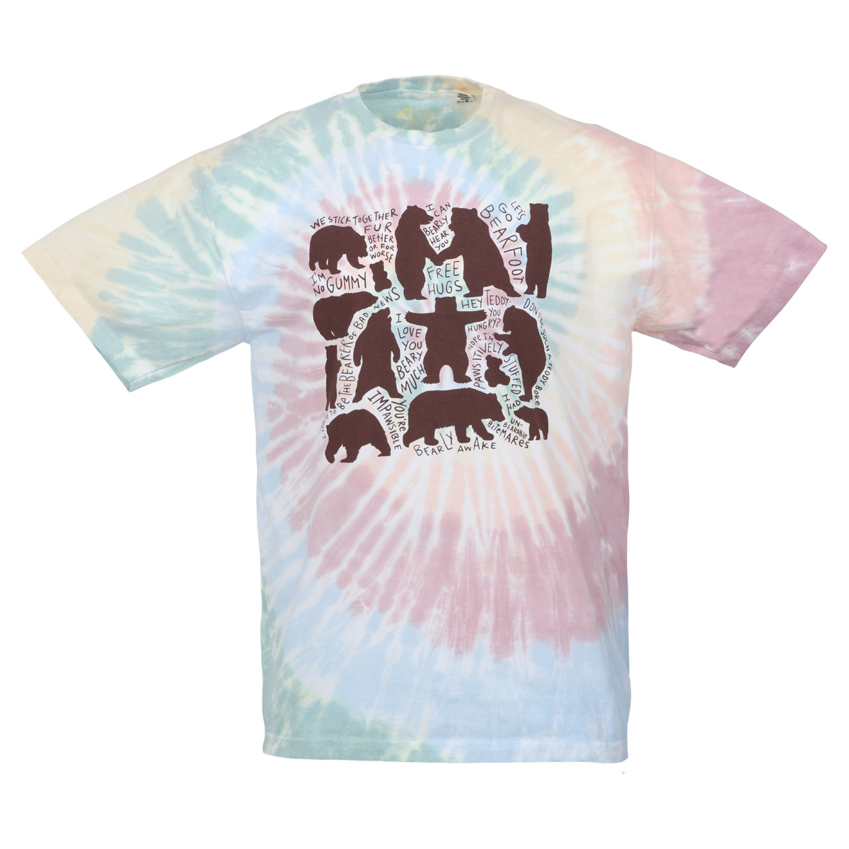 Chatter Bears Tee, Tie Dye - Adult S-2XL