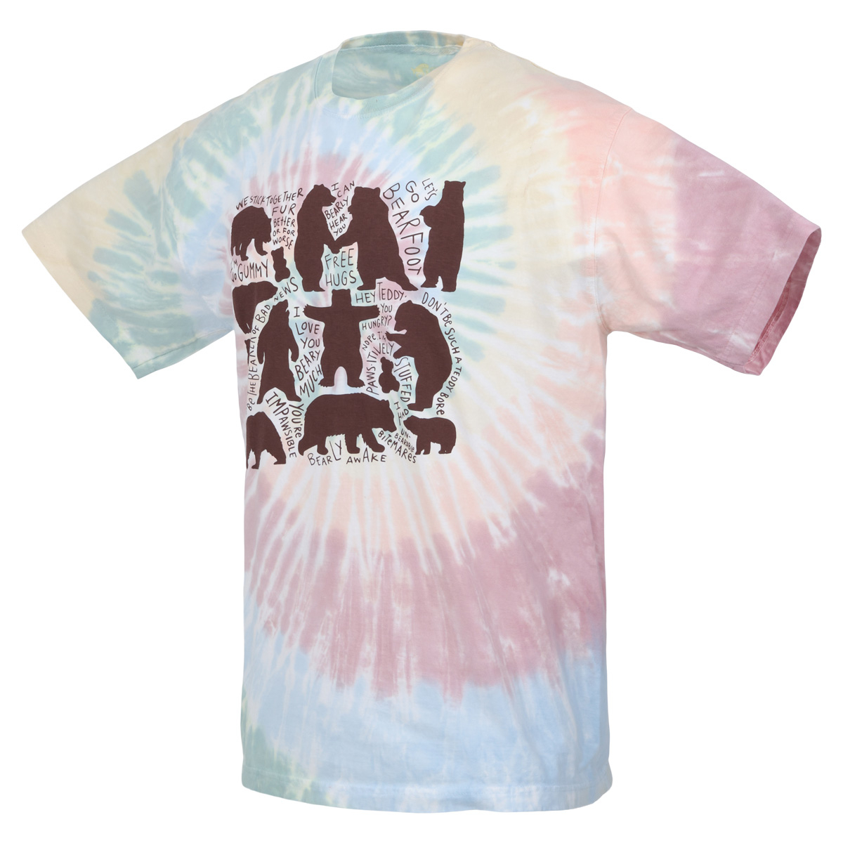 Chatter Bears Tee, Tie Dye - Adult S-2XL