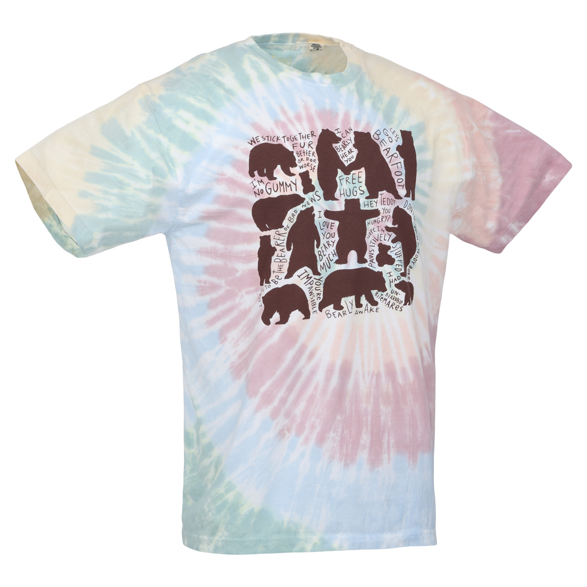 Chatter Bears Tee, Tie Dye - Adult S-2XL