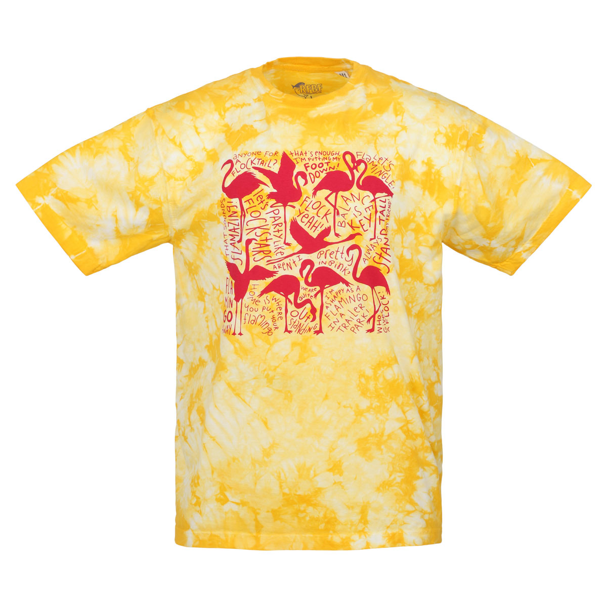 Chatter Flamingos, Yellow - Adult S-2XL 1 Chatter Flamingos, Yellow - Adult S-2XL