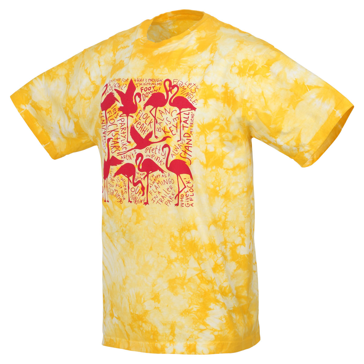 Chatter Flamingos, Yellow - Adult S-2XL 2 Chatter Flamingos, Yellow - Adult S-2XL