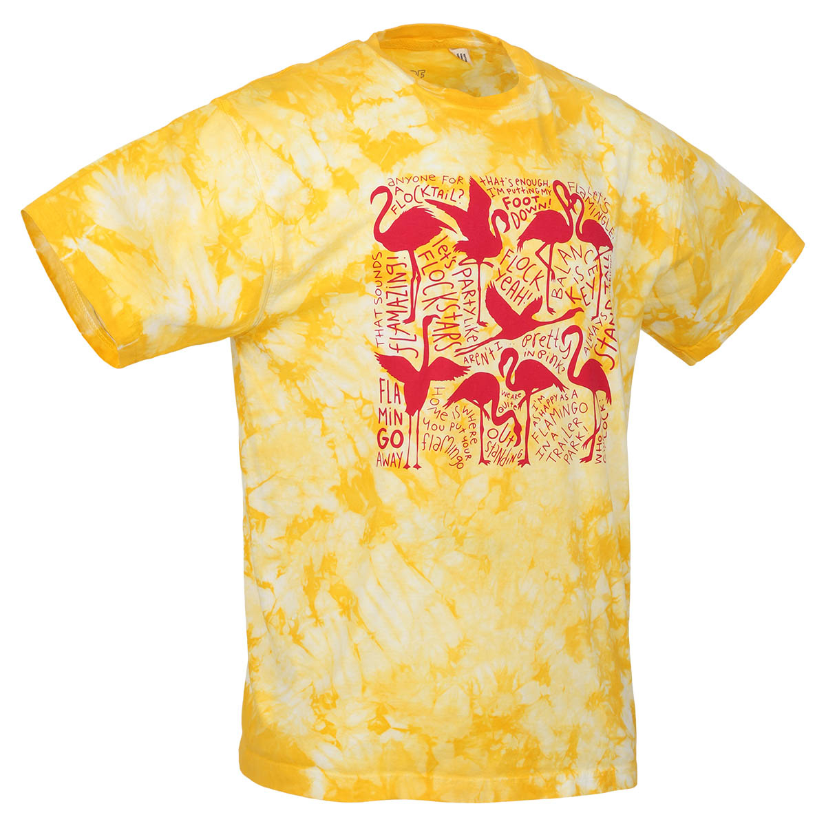 Chatter Flamingos, Yellow - Adult S-2XL 4 Chatter Flamingos, Yellow - Adult S-2XL