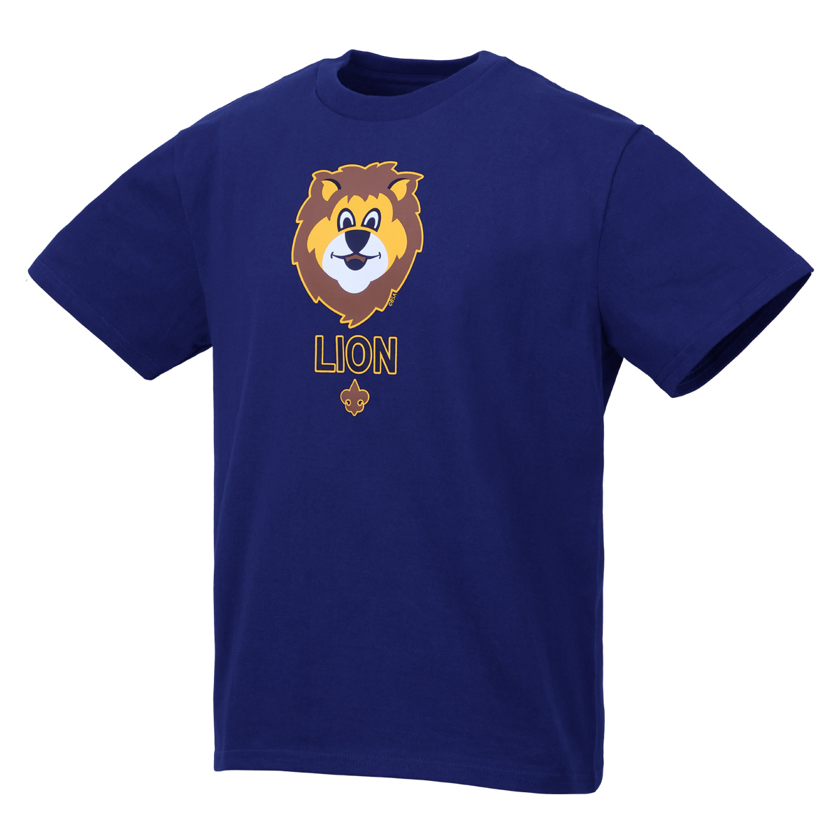 Cub Scout Lion Rank Uniform T-Shirt, Navy - Youth 4T-M