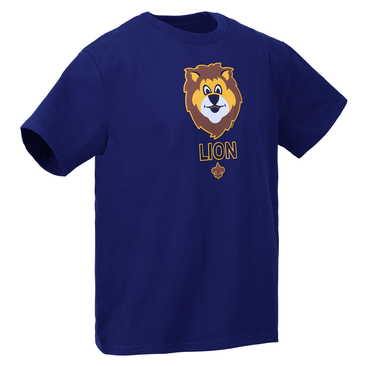 Cub Scout Lion Rank Uniform T-Shirt, Navy - Youth 4T-M