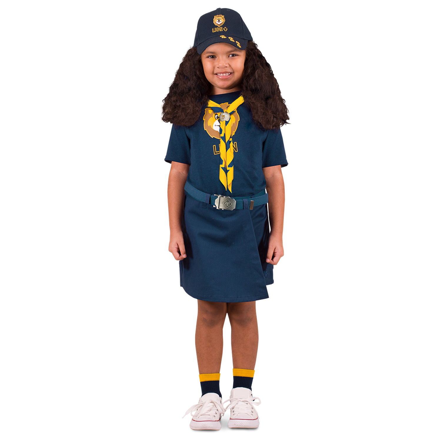 Cub Scout Lion Rank Uniform T-Shirt, Navy - Youth 4T-M