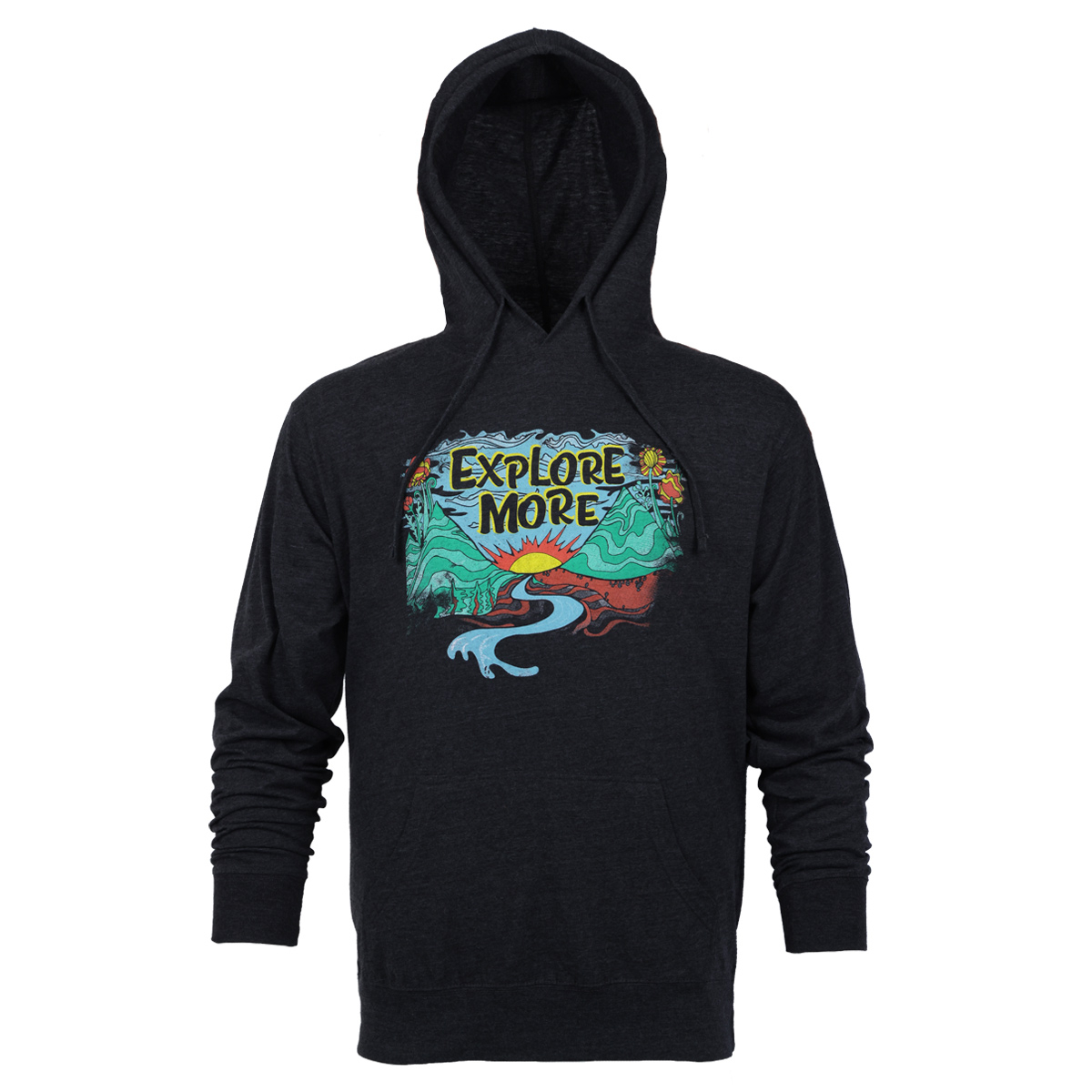 Explore More Hoodie, Charcoal