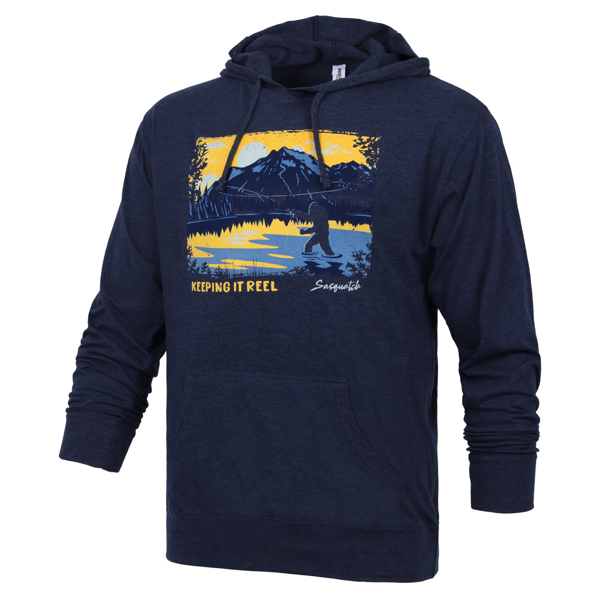 Keeping It Reel Hoodie, Navy - Adult S-XL