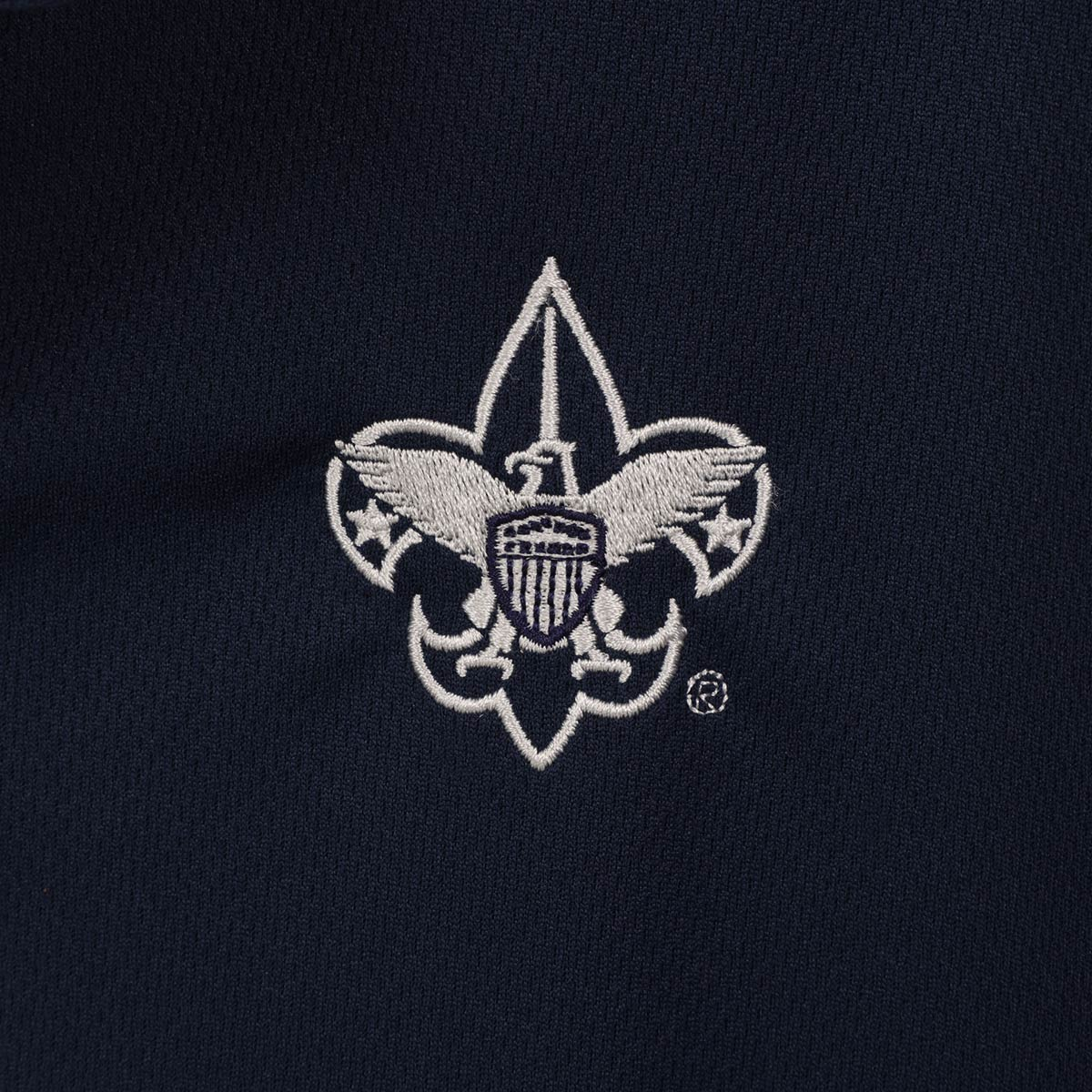 Scouting America Fleur De Lis Staple Polo, Navy - Adult S-3XL 5 Scouting America Fleur De Lis Staple Polo, Navy - Adult S-3XL