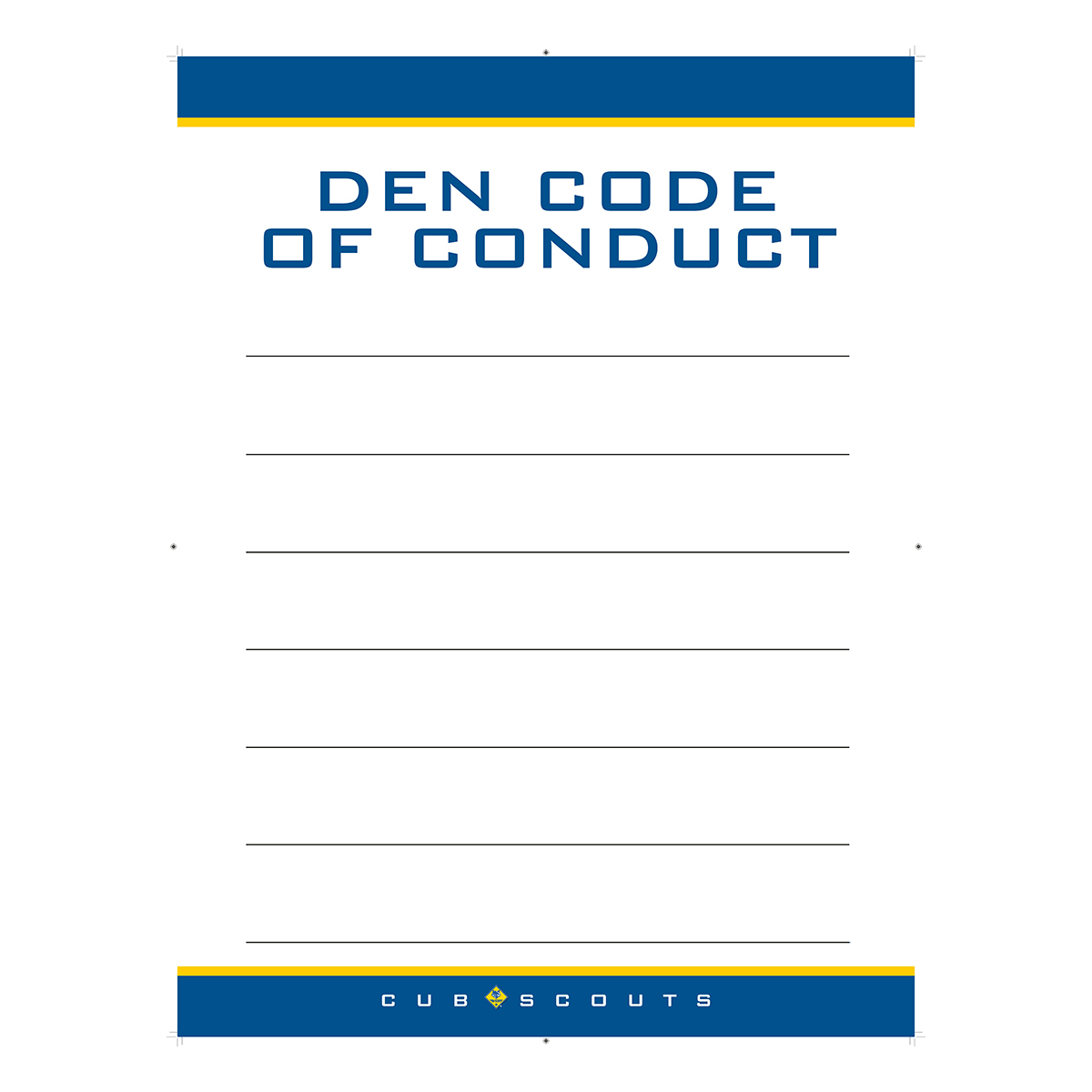 Cub Scout Oath Law Poster Set