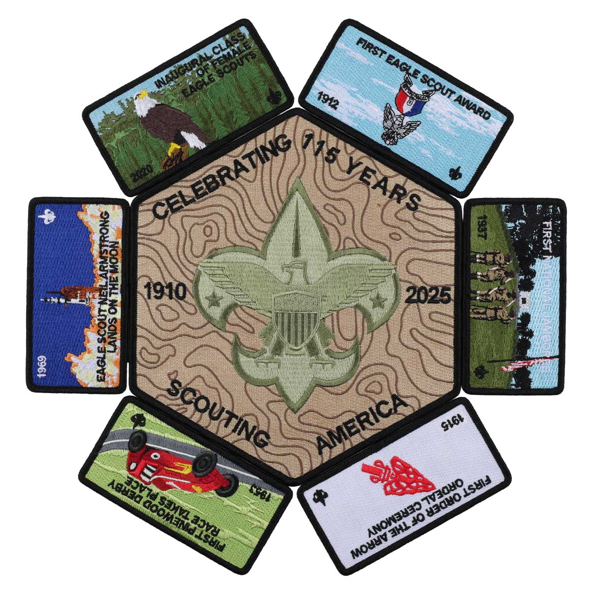 Scouting America Celebrating 115 Years Collector'sPatch Set 1 Scouting America Celebrating 115 Years Collector'sPatch Set