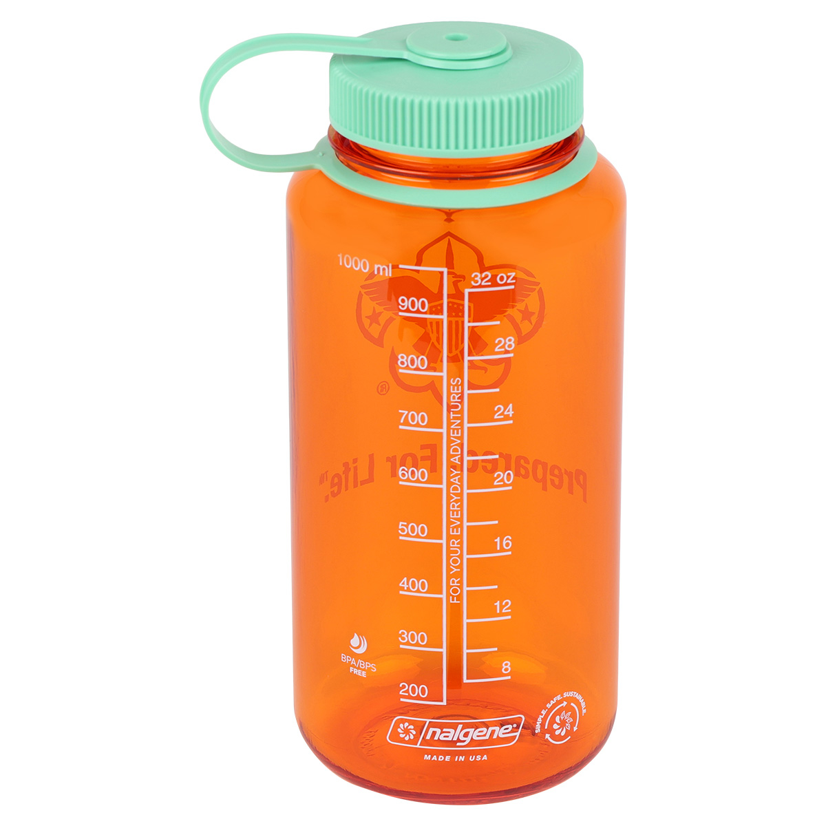 Nalgene Scouts BSA Wide Mouth Sustain Water Bottle, 32 oz