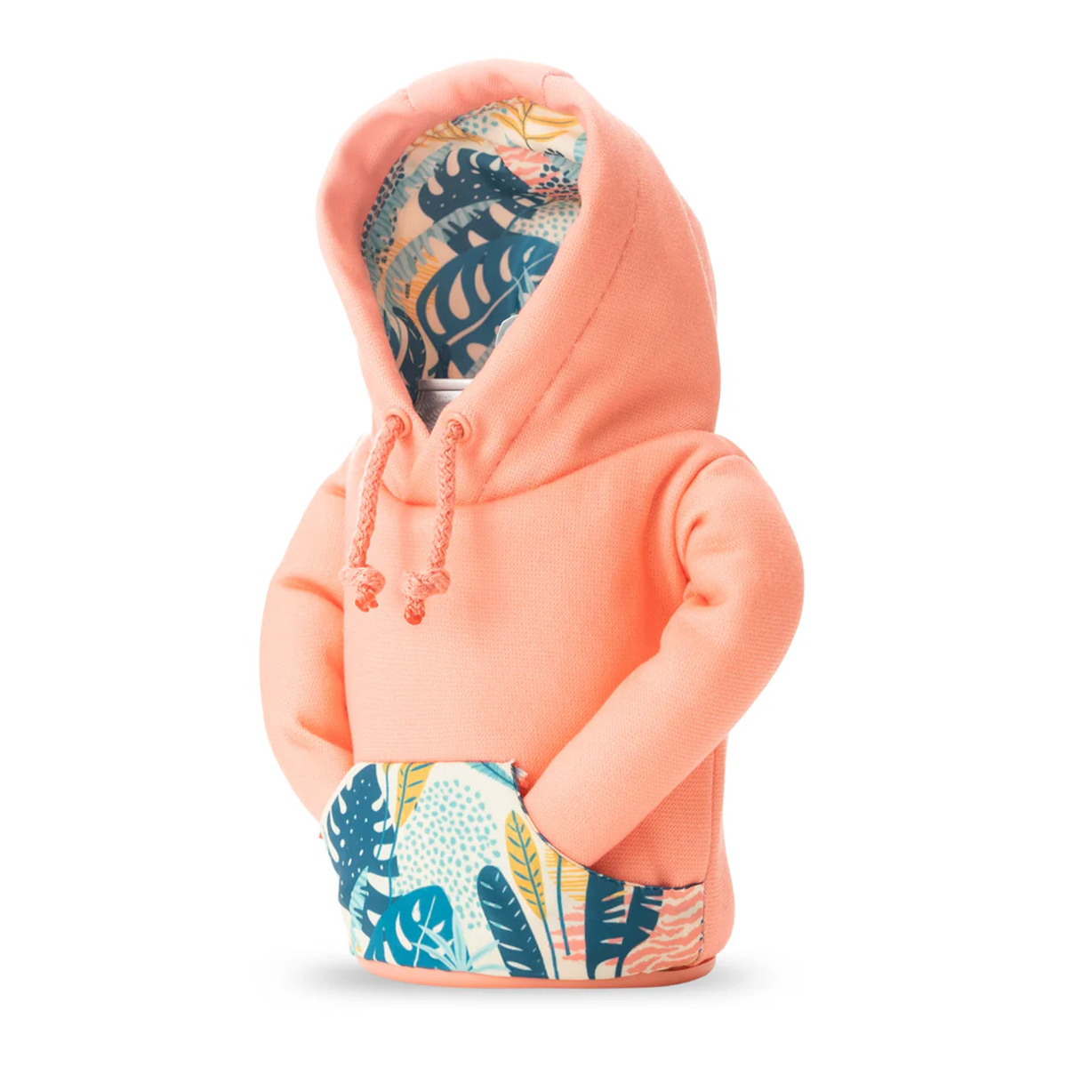 Puffin Drinkware Can Insulator-The Hoodie, Apricot/Beige 2 Puffin Drinkware Can Insulator-The Hoodie, Apricot/Beige