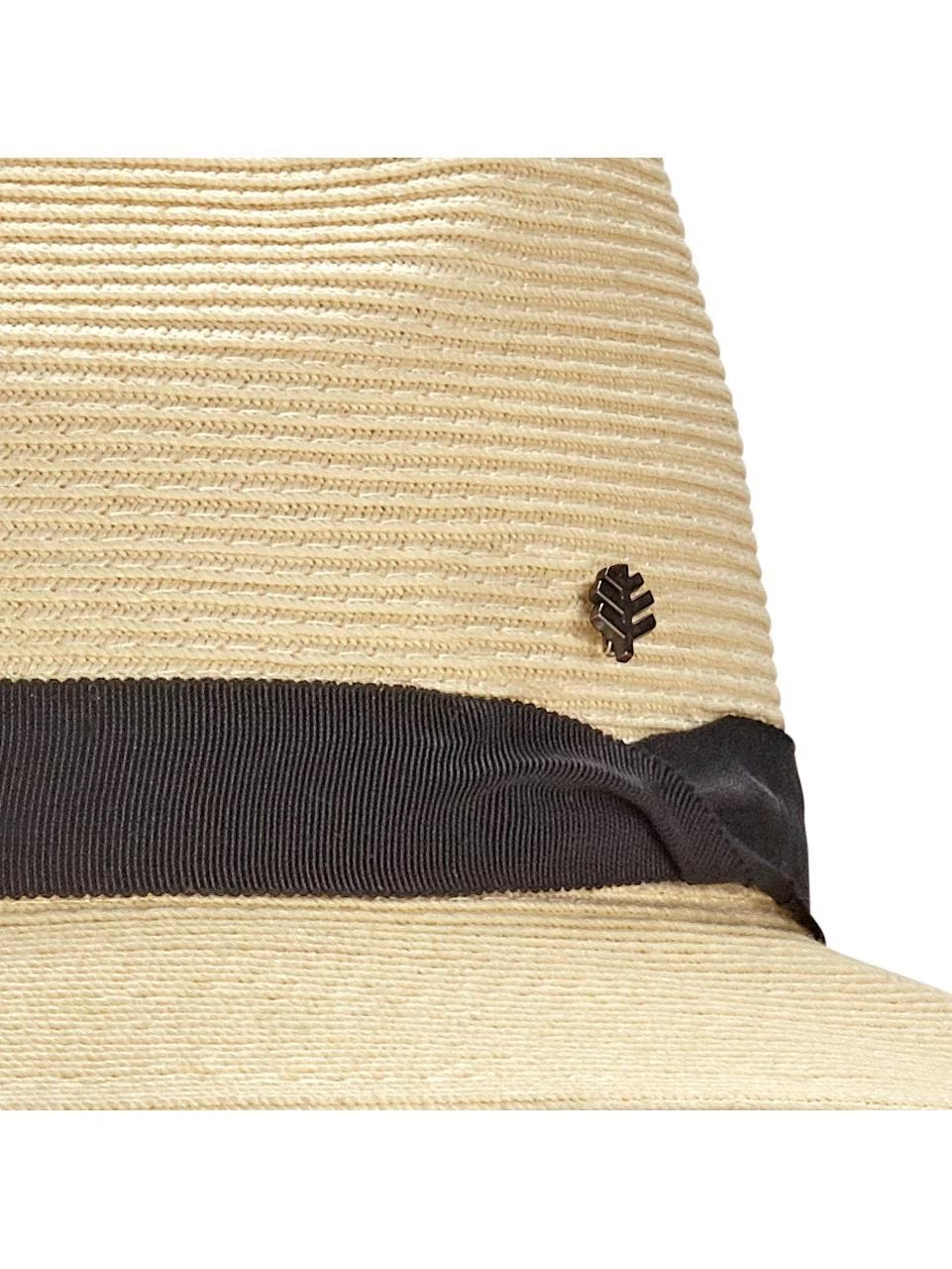 Coolibar Unisex Peyton Lightweight Fedora UPF 50+, Ivory/Black 10 Coolibar Unisex Peyton Lightweight Fedora UPF 50+, Ivory/Black