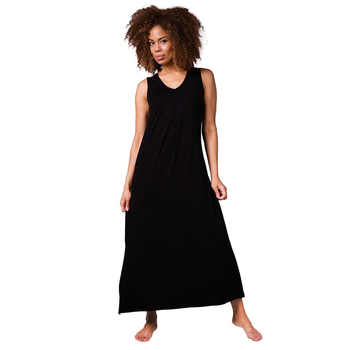 Coolibar Coco Walk Maxi Dress UPF 50+, Black-Women's XS-2XL 1 Coolibar Coco Walk Maxi Dress UPF 50+, Black-Women's XS-2XL