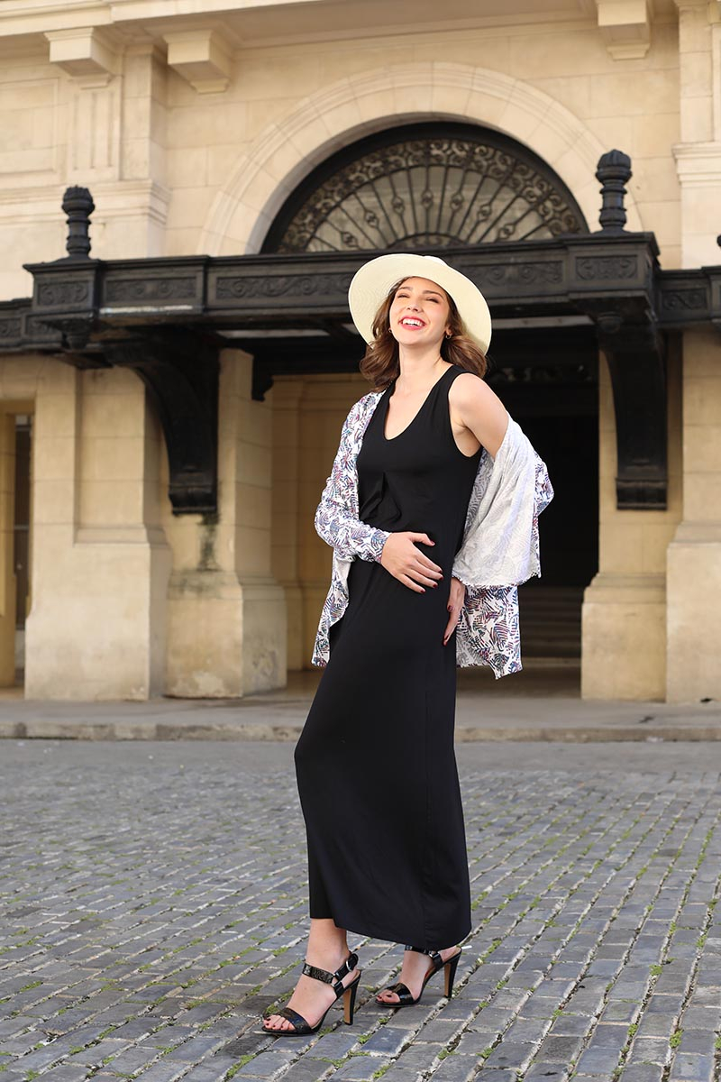 Coolibar Coco Walk Maxi Dress UPF 50+, Black-Women's XS-2XL 3 Coolibar Coco Walk Maxi Dress UPF 50+, Black-Women's XS-2XL