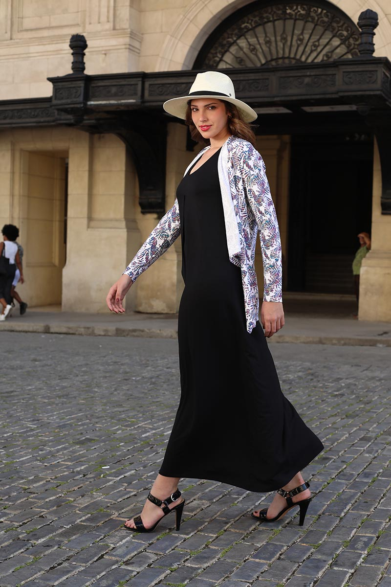 Coolibar Coco Walk Maxi Dress UPF 50+, Black-Women's XS-2XL 4 Coolibar Coco Walk Maxi Dress UPF 50+, Black-Women's XS-2XL