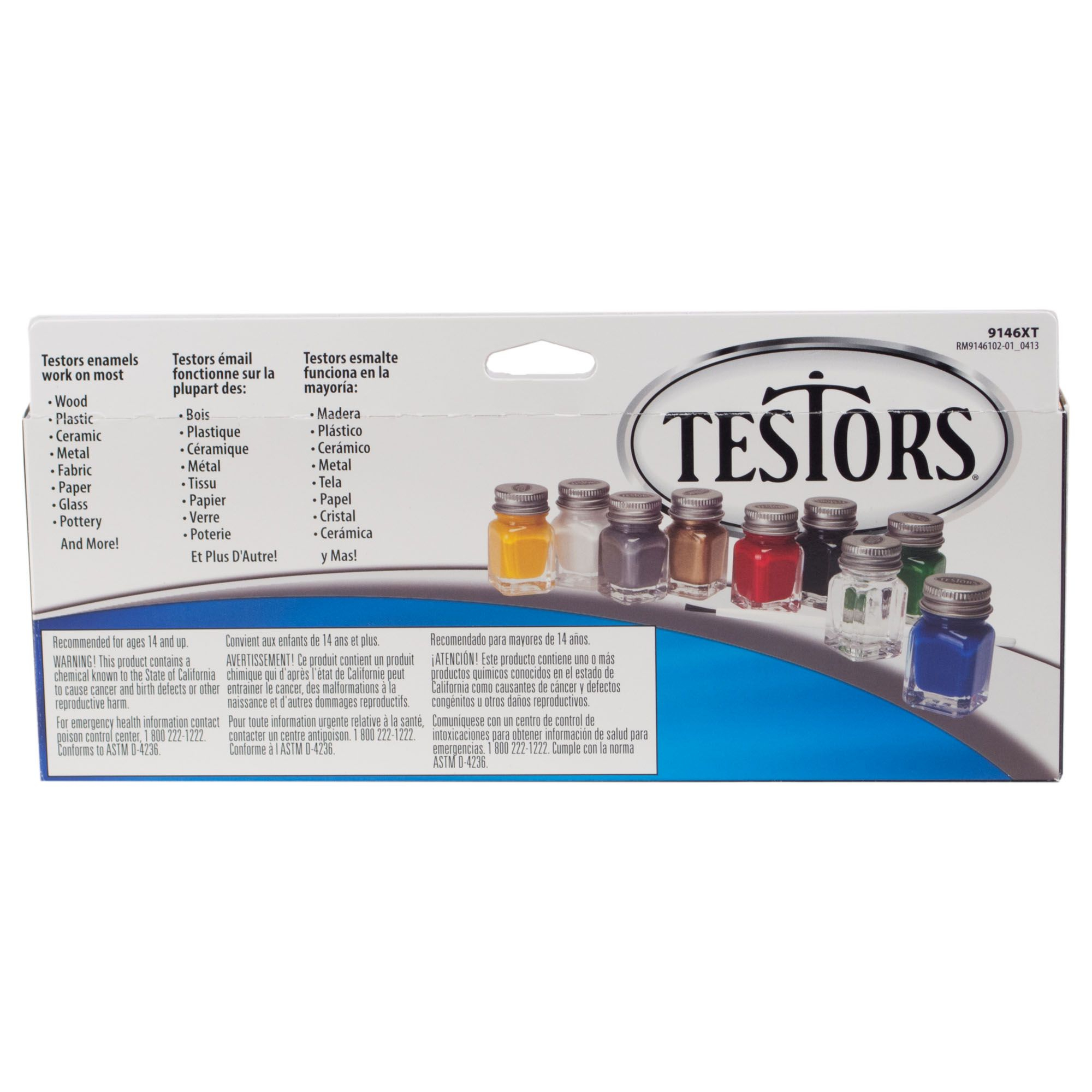 TESTORS Enamel Paint Set 4 TESTORS Enamel Paint Set