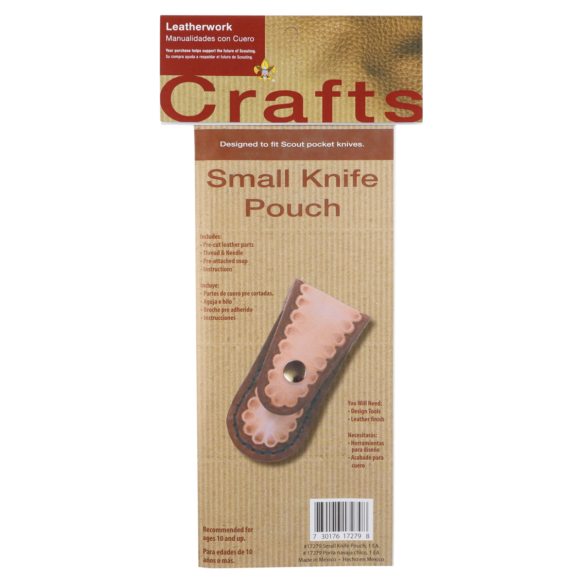 Knife Sheath Leather Craft Kit, Small