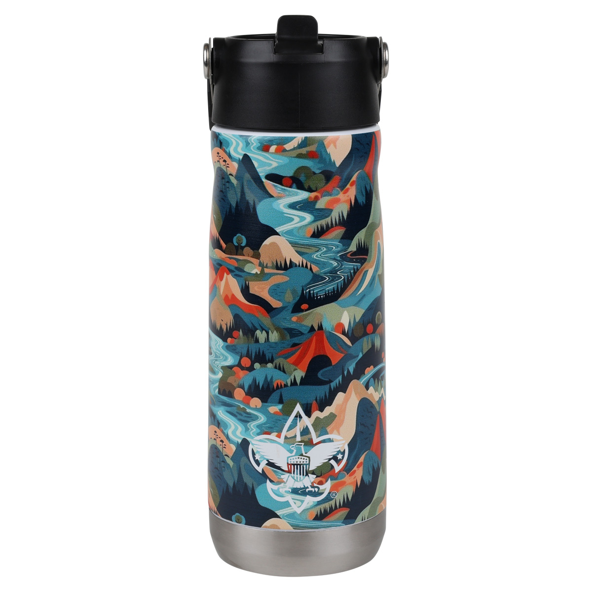 Scouts BSA Nature Tumbler 22 oz, Stainless Steel 2 Scouts BSA Nature Tumbler 22 oz, Stainless Steel