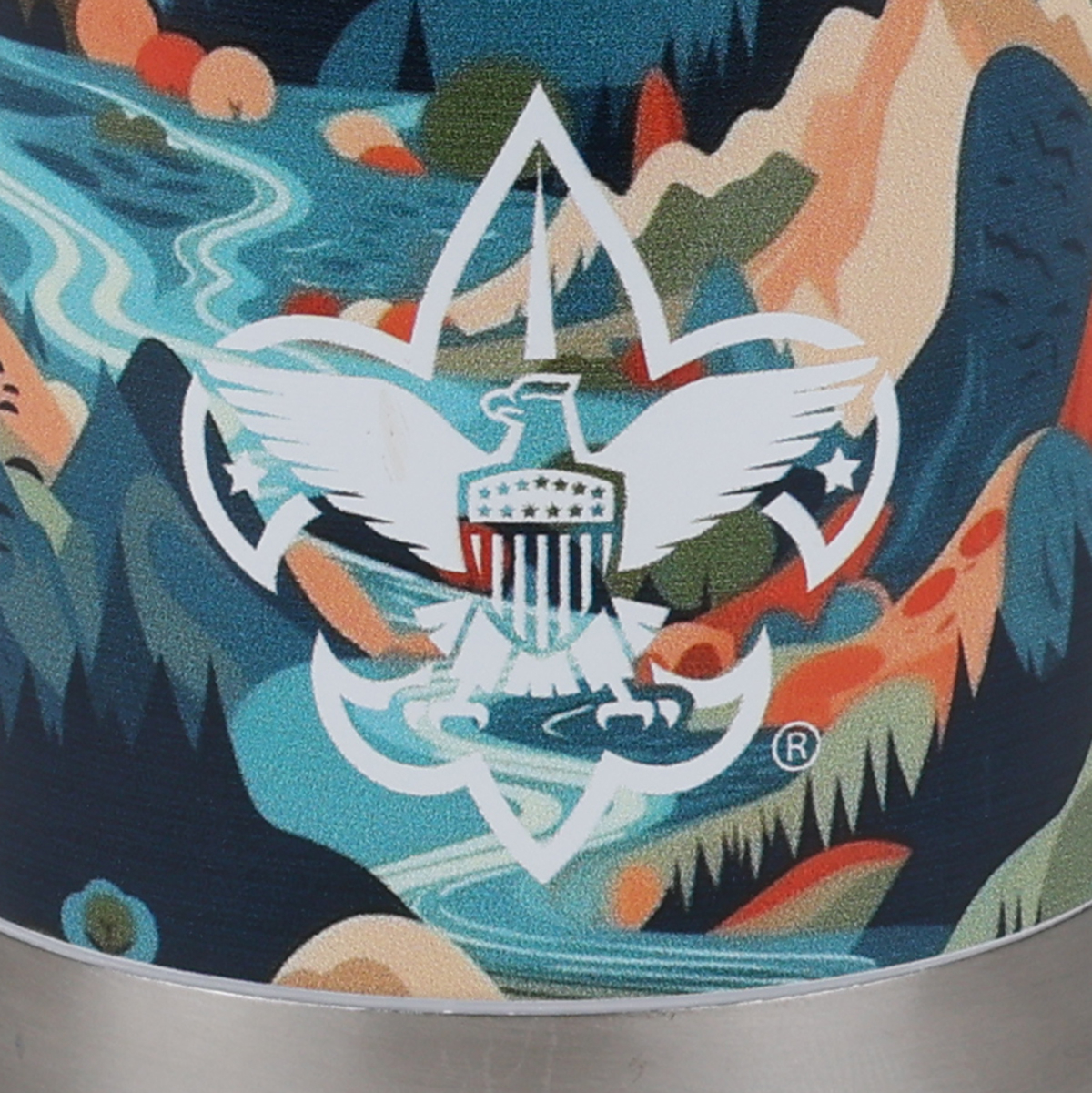 Scouts BSA Nature Tumbler 22 oz, Stainless Steel 8 Scouts BSA Nature Tumbler 22 oz, Stainless Steel
