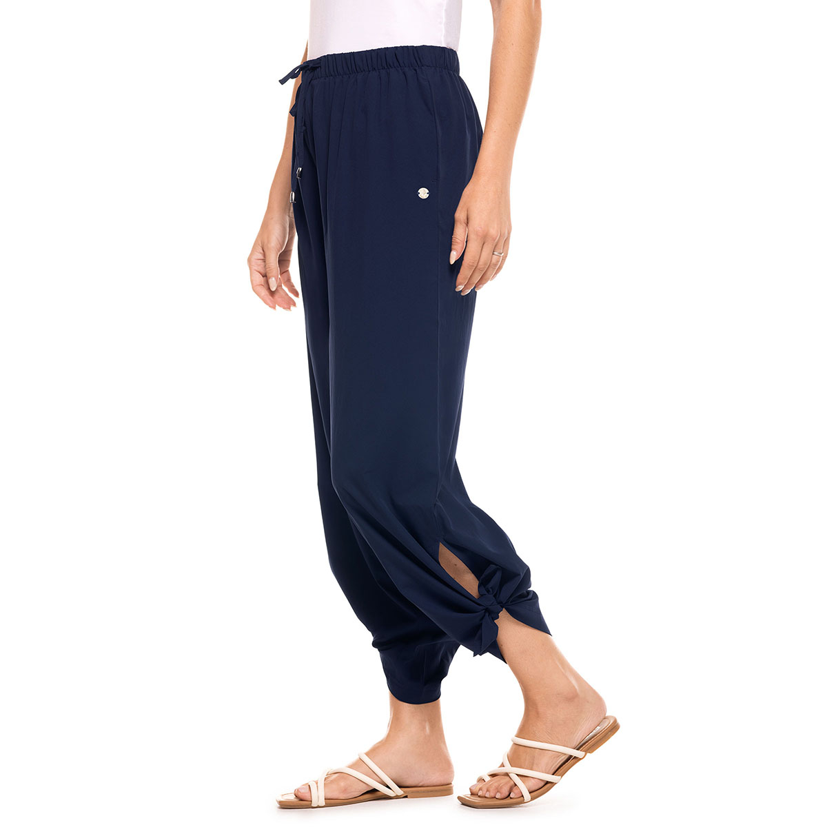 Coolibar Petra Wide Leg Pants UPF 50+, Navy, Black - Women's XS-2XL