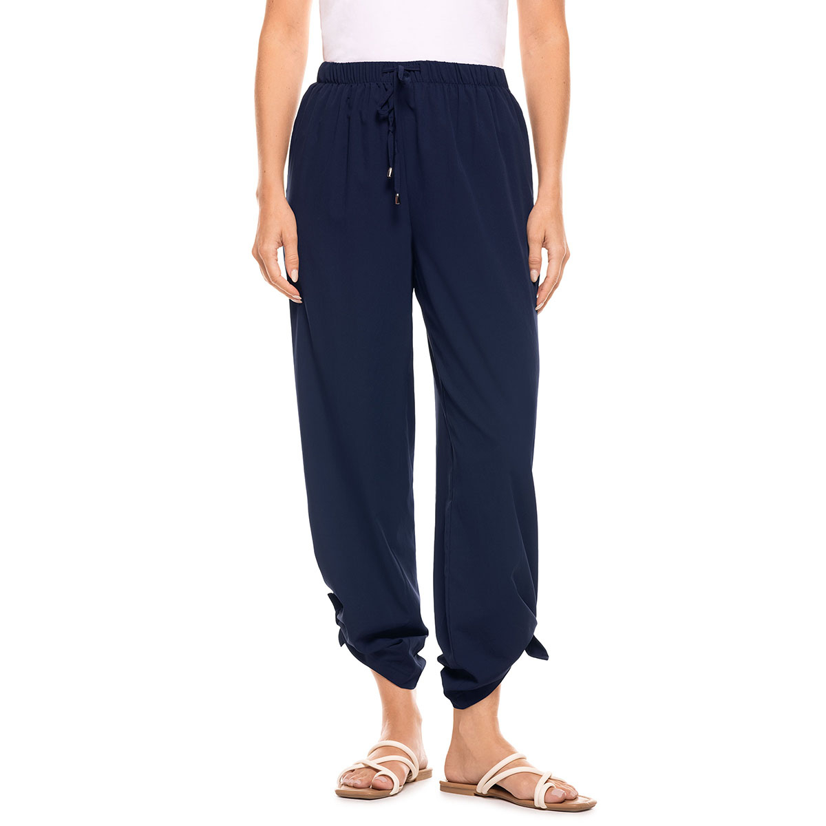 Coolibar Petra Wide Leg Pants UPF 50+, Navy, Black - Women's XS-2XL