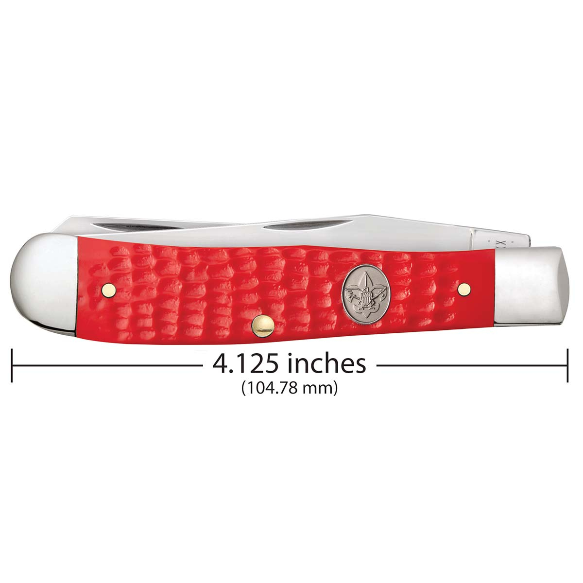 Scouts BSA Case Red Synthetic Standard Jig        Trapper, 3.24'' Blade