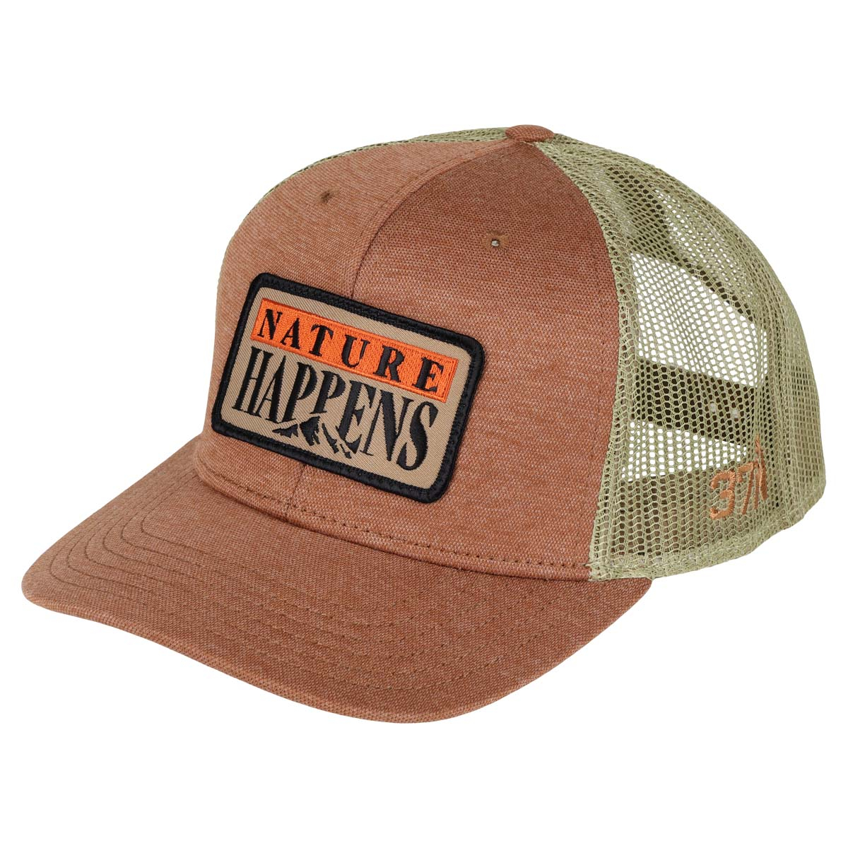 Nature Happens Mesh Cap, Brown/Dark Khaki