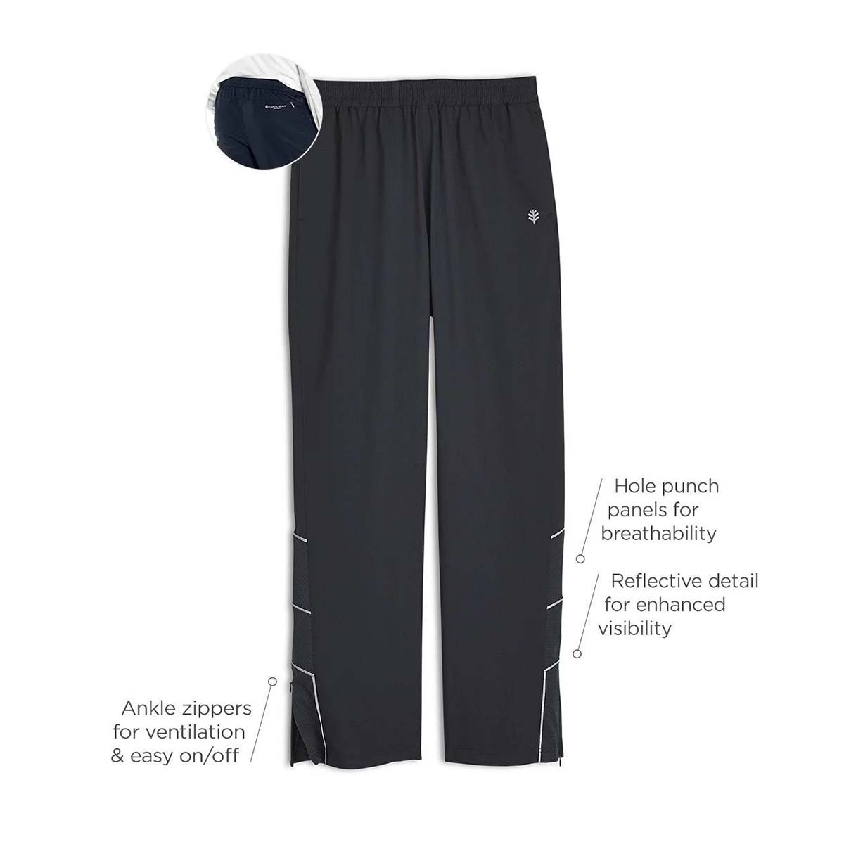 Coolibar Outpace Sport Pants UPF 50+, Men's S-2XL